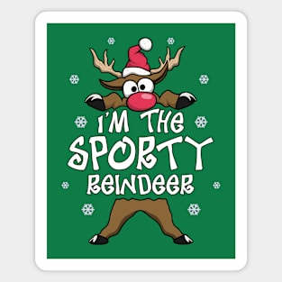 I’m The Sporty Reindeer Family Matching Christmas Pajamas Magnet